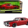 1969 Dodge Charger R/T Red Metallic with Black Hood and Black Stripes “Classic Muscle” 1/25 Diecast Model Car by Maisto