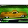 1965 Chevrolet El Camino Lowrider Gold Metallic with Graphics “Lowriders” Series 1/25 Diecast Model Car by Maisto