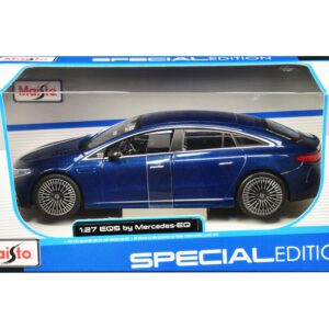 Mercedes-Benz EQS Blue Metallic “Special Edition” Series 1/27 Diecast Model Car by Maisto