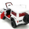 1973 Ford Bronco #008 White with Red and Black Stripes and Red Interior with Extra Wheels “Just Trucks” Series 1/24 Diecast Model Car by Jada