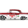 1941 Ford Pickup Truck Red and White “Santa’s Workshop” and 1957 Chevrolet Bel Air Red Metallic and White “Express 25” with Mr. and Mrs. Santa Claus Diecast Figures “Holiday Rides” Series 1/32 Diecast Model Cars by Jada