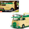 Party Wagon Green and Beige “Teenage Mutant Ninja Turtles” “Hollywood Rides” Series Diecast Model Car by Jada