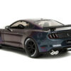 2020 Ford Mustang Shelby GT500 Dark Blue Metallic and Purple Metallic “Pink Slips” Series 1/24 Diecast Model Car by Jada