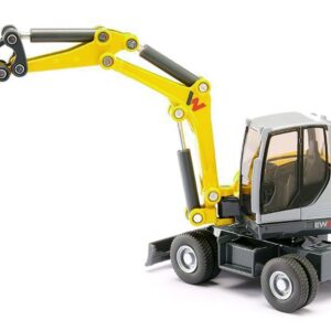 Wacker Neuson EW65 Mobile Excavator Yellow and Gray 1/50 Diecast Model by Siku