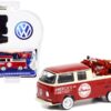 1968 Volkswagen Type 2 Double Cab Pickup Truck Red and Cream “America’s First Motorcycle Company” and 1920 Indian Scout Motorcycle Red “Club Vee V-Dub” Series 13 1/64 Diecast Model Car by Greenlight