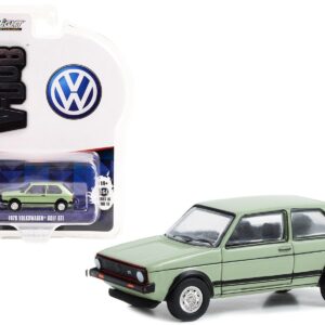 1979 Volkswagen Golf GTI Inari Silver Green “Club Vee V-Dub” Series 16 1/64 Diecast Model Car by Greenlight