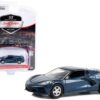 2020 Chevrolet Corvette C8 Stingray 1LT Shadow Gray Metallic (Lot #421.2) Barrett Jackson “Scottsdale Edition” Series 11 1/64 Diecast Model Car by Greenlight