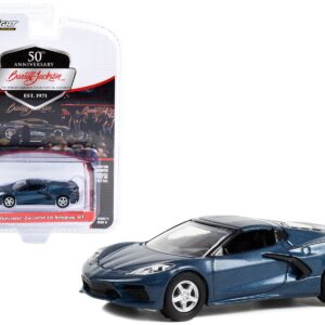 2020 Chevrolet Corvette C8 Stingray 1LT Shadow Gray Metallic (Lot #421.2) Barrett Jackson “Scottsdale Edition” Series 11 1/64 Diecast Model Car by Greenlight