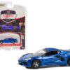 2020 Chevrolet Corvette C8 Stingray 2LT Rapid Blue Metallic (Lot #1259) Barrett Jackson “Scottsdale Edition” Series 12 1/64 Diecast Model Car by Greenlight