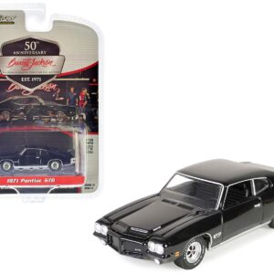 1971 Pontiac GTO Starlight Black (Lot #1030.1) Barrett Jackson “Scottsdale Edition” Series 13 1/64 Diecast Model Car by Greenlight