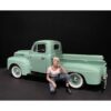 Car Girl in Tee Michelle Figurine for 1/24 Scale Models by American Diorama