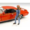 Retro Female Mechanic III Figurine for 1/24 Scale Models by American Diorama