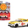 2022 Ford Mustang Mach 1 #22 Yellow and White “Shell Racing” “Shell Oil Special Edition” Series 1 1/64 Diecast Model Car by Greenlight