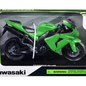 Kawasaki ZX-10R Ninja Motorcycle Green 1/12 Diecast Model by New Ray