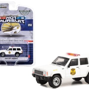 2000 Jeep Cherokee White “United States Secret Service Police” Washington DC “Hot Pursuit” Special Edition 1/64 Diecast Model Car by Greenlight