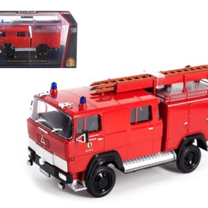 1965 Magirus Deutz 100 D 7FA LF8-TS Red Fire Engine 1/43 Diecast Model by Road Signature