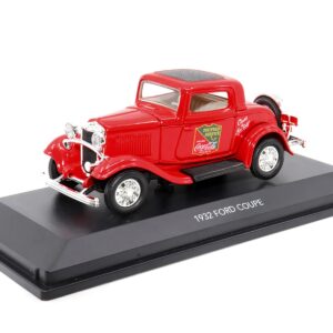 1932 Ford Coupe “Coca-Cola” Red with Black Top 1/43 Diecast Model Car by Motor City Classics