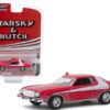 1976 Ford Gran Torino Red with White Stripe (Dirty Version) “Starsky and Hutch” (1975-1979) TV Series “Hollywood Special Edition” 1/64 Diecast Model Car by Greenlight