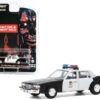 1987 Chevrolet Caprice “Metropolitan Police” Black and White “Terminator 2: Judgment Day” (1991) Movie “Hollywood Series” Release 29 1/64 Diecast Model Car by Greenlight