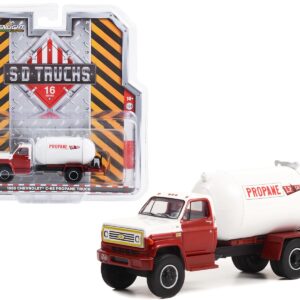 1985 Chevrolet C-65 Propane Truck Red and White “LP Gas” “S.D. Trucks” Series 16 1/64 Diecast Model Car by Greenlight