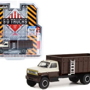 1981 Chevrolet C-70 Grain Truck Brown and Tan with Brown Bed “S.D. Trucks” Series 17 1/64 Diecast Model Car by Greenlight