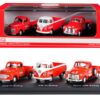 “Classic Pickups” Gift Set of 3 Pickup Trucks “Coca Cola” 1/72 Diecast Model Cars by Motorcity Classics