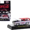 1973 Chevrolet K5 Blazer with Lowered Chassis “Coca-Cola” White with Coke Red Top Limited Edition to 11000 pieces Worldwide 1/64 Diecast Model Car by M2 Machines