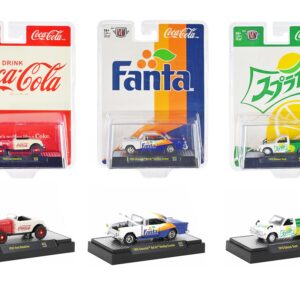 “Sodas” Set of 3 pieces Release 33 Limited Edition to 9250 pieces Worldwide 1/64 Diecast Model Car by M2 Machines