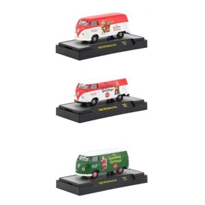 “Coca-Cola” Santa Claus Release Set of 3 Cars Limited Edition to 4800 pieces Worldwide Hobby Exclusive 1/64 Diecast Models by M2 Machines