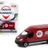 2015 Ford Transit LWB High Roof Van Burgundy “Indian Motorcycle Sales & Service” “Route Runners” Series 3 1/64 Diecast Model by Greenlight