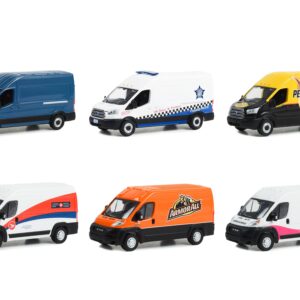 “Route Runners” Set of 6 Vans Series 5 1/64 Diecast Model Cars by Greenlight