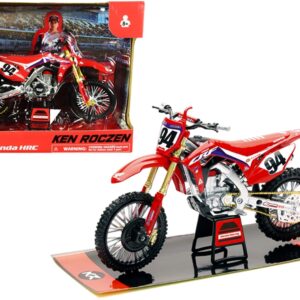 Honda CRF450R #94 Ken Roczen Red “Honda HRC Team” Race Bike 1/12 Diecast Motorcycle Model by New Ray