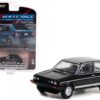 1983 Volkswagen Golf Mk1 GTI Black with Silver Stripes “Hot Hatches” Series 2 1/64 Diecast Model Car by Greenlight