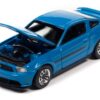 2012 Ford Mustang GT/CS Grabber Blue with Black Stripes “Modern Muscle” Limited Edition 1/64 Diecast Model Car by Auto World