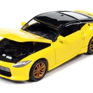 2023 Nissan Z Ikazuchi Yellow with Super Black Top “Import Legends” Limited Edition 1/64 Diecast Model Car by Auto World