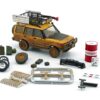 Land Rover Discovery 1 RHD (Right Hand Drive) “Camel Trophy” Yellow (Dirty Mud Version) with Roof Rack Extra Wheels and Accessories Limited Edition to 2016 pieces Worldwide 1/64 Diecast Model Car by BM Creations