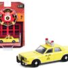 1982 Plymouth Gran Fury Yellow “Detroit Fire Department Battalion Chief #1” (Michigan) “Fire & Rescue” Series 2 1/64 Diecast Model Car by Greenlight