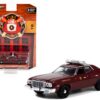 1976 Ford Torino Maroon “Lombard Fire Department” (Illinois) “Fire & Rescue” Series 3 1/64 Diecast Model Car by Greenlight