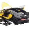 Bugatti Chiron Jaune Molsheim Yellow and Nocturne Black 1/18 Model Car by Autoart