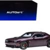 2022 Dodge Challenger R/T Scat Pack Widebody Hellraisin Purple Metallic 1/18 Model Car by Autoart