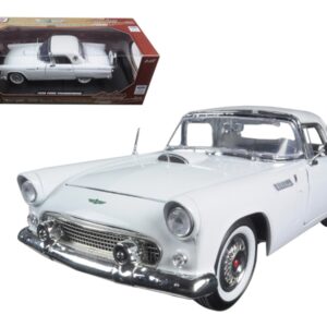 1956 Ford Thunderbird White “Timeless Classics” 1/18 Diecast Model Car by Motormax