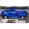 1956 Ford F-100 Pickup Truck Blue Metallic “American Classics” Series 1/24 Diecast Model Car by Motormax