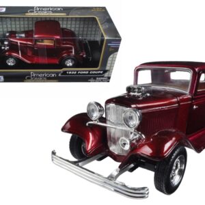 1932 Ford Coupe Burgundy 1/24 Diecast Model Car by Motormax