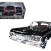 1964 Chevrolet Impala Black with Red Interior 1/24 Diecast Model Car by Motormax