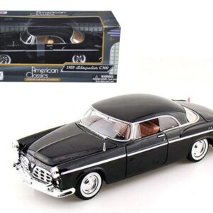 1955 Chrysler C300 Black 1/24 Diecast Model Car by Motormax