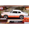 1974 Ford Maverick Grabber White with Orange Stripes “Forgotten Classics” Series 1/24 Diecast Model Car by Motormax