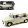 1966 Chevrolet C10 Fleetside Pickup Truck Cream 1/24 Diecast Model Car by Motormax