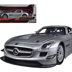 Mercedes SLS AMG GT3 Silver 1/24 Diecast Car Model by Motormax