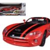 2003 Dodge Viper SRT-10 #8 Red with Black Stripes “GT Racing” Series 1/24 Diecast Model Car by Motormax