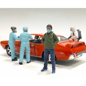 Hazmat Crew Figurine V for 1/18 Scale Models by American Diorama